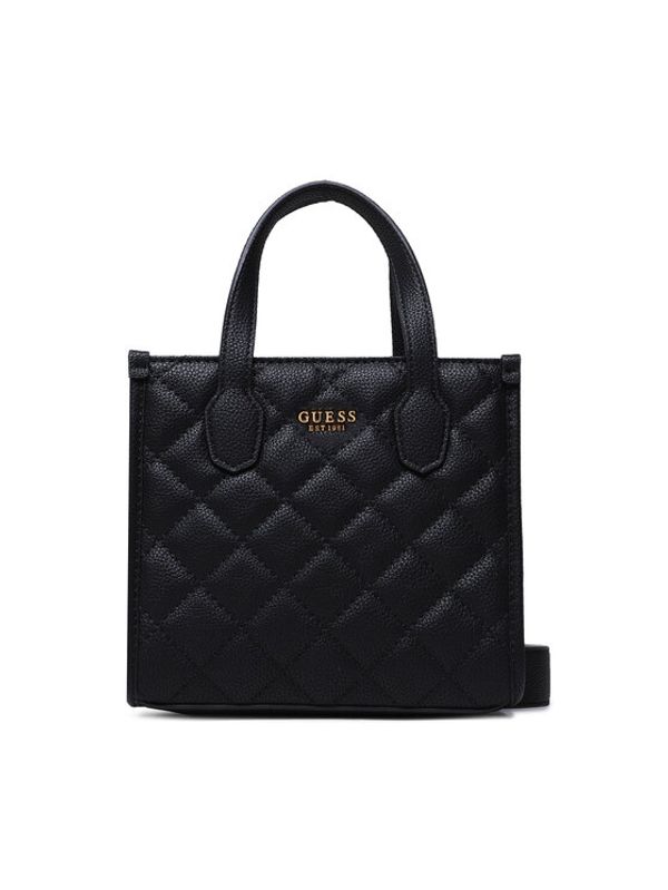 Guess Guess Дамска чанта Silvana (QC) Mini Bags HWQC86 65770 Черен