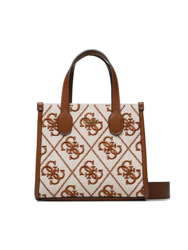 Guess Guess Дамска чанта Silvana (SE) Mini Bags HWSE86 65770 Бежов