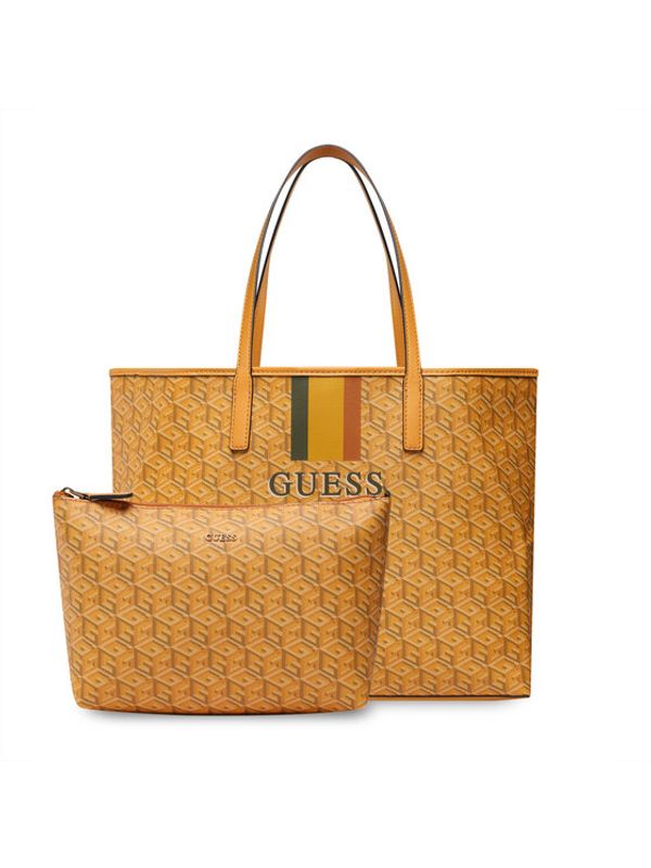 Guess Guess Дамска чанта Vikky (SV) HWSV69 95240 Оранжев