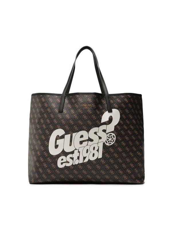 Guess Guess Дамска чанта Vikky (SZ) HWSZ69 95270 Кафяв