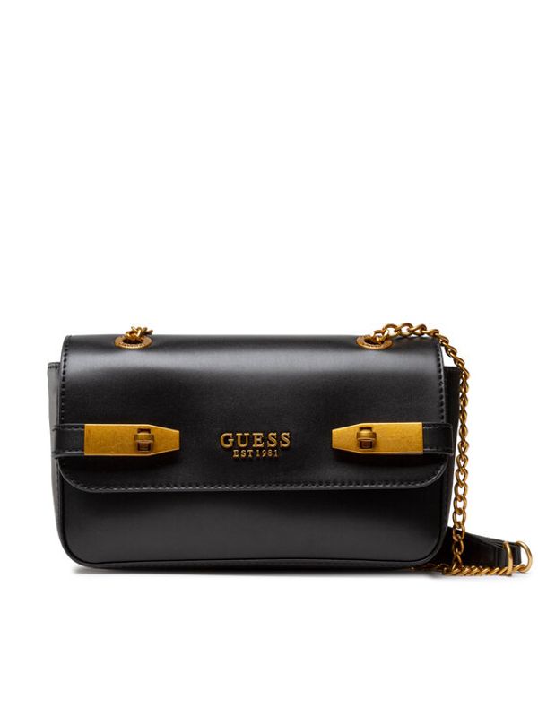 Guess Guess Дамска чанта Zadie Convertible Xbody Flap HWVB84 15210 Черен