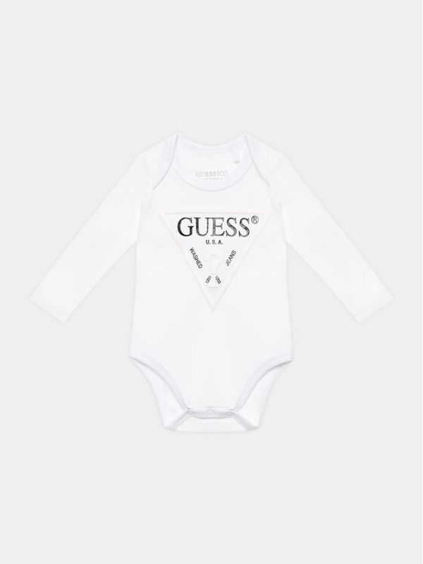Guess Guess Детско боди H3YW14 KA6W4 Бял Regular Fit