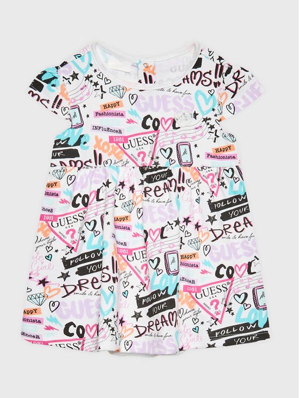 Guess Guess Детско боди S3RG01 K83S0 Бял Regular Fit