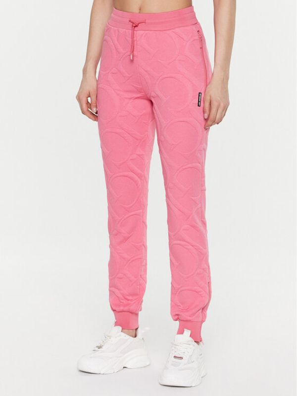 Guess Guess Долнище анцуг Adelaide V3GB01 KBIN0 Розов Regular Fit