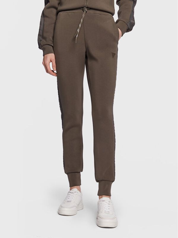 Guess Guess Долнище анцуг Allie Scuba V2YB18 K7UW2 Каки Regular Fit