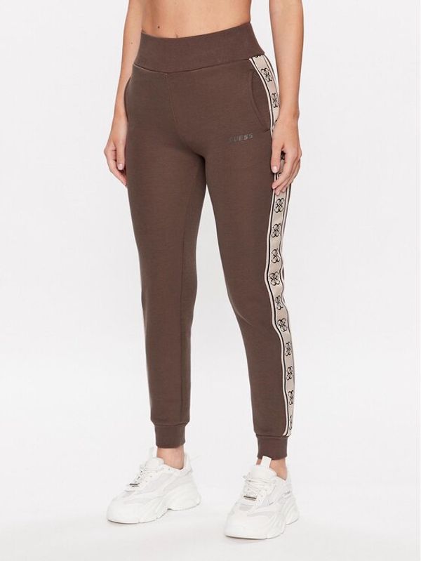 Guess Guess Долнище анцуг Britney V2YB15 KB3P2 Кафяв Regular Fit