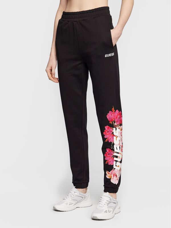 Guess Guess Долнище анцуг Corine V3RB14 K68I3 Черен Relaxed Fit