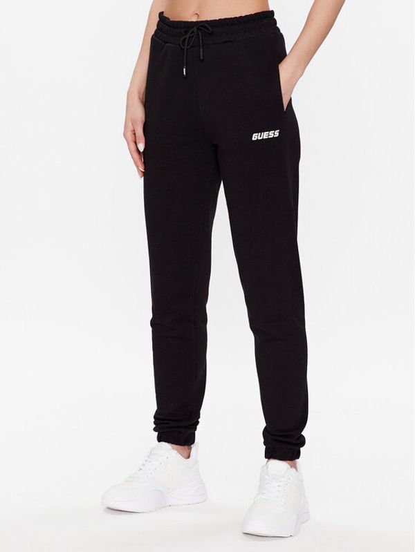 Guess Guess Долнище анцуг Dalya V3GB11 KAIJ1 Черен Regular Fit