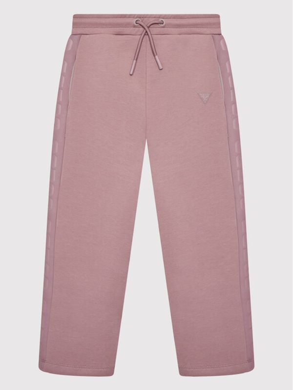 Guess Guess Долнище анцуг J2YQ26 FL03S Виолетов Regular Fit