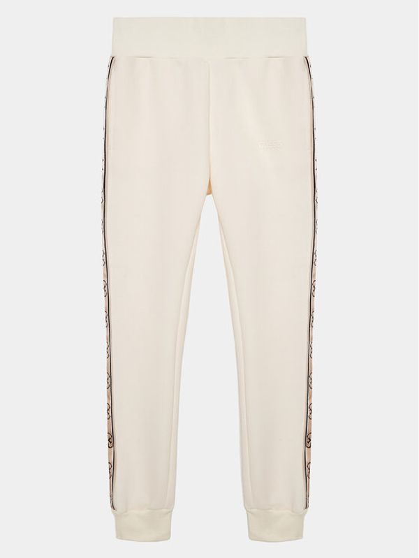 Guess Guess Долнище анцуг J2YQ27 KB3P2 Бял Regular Fit