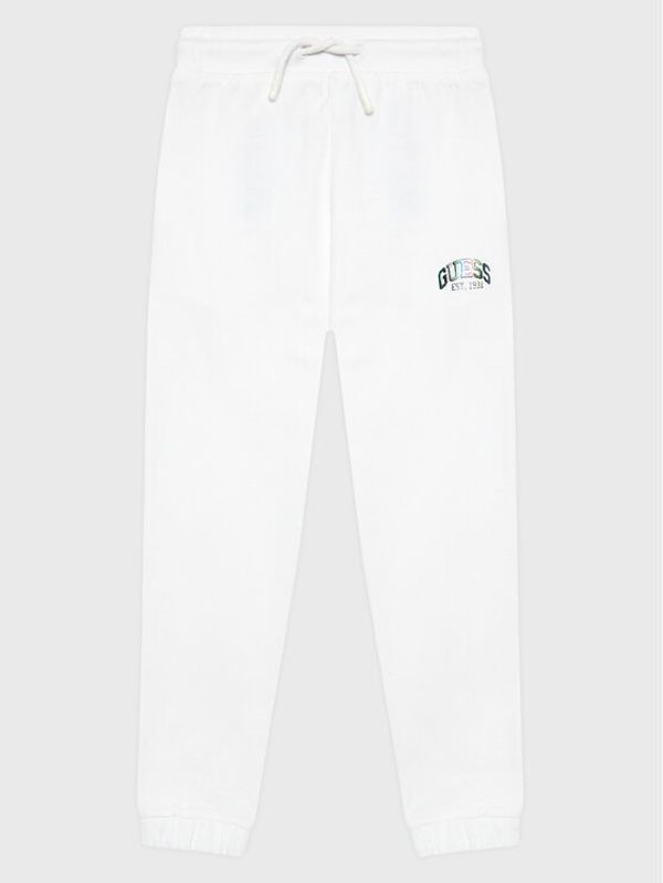Guess Guess Долнище анцуг J3RQ11 KA6R0 Бял Regular Fit