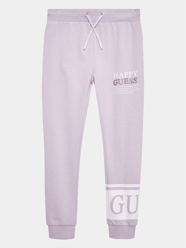 Guess Guess Долнище анцуг J3YQ11 KA6R4 Виолетов Relaxed Fit