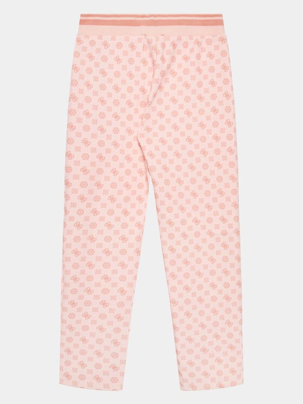 Guess Guess Долнище анцуг J3YQ16 KB212 Розов Regular Fit