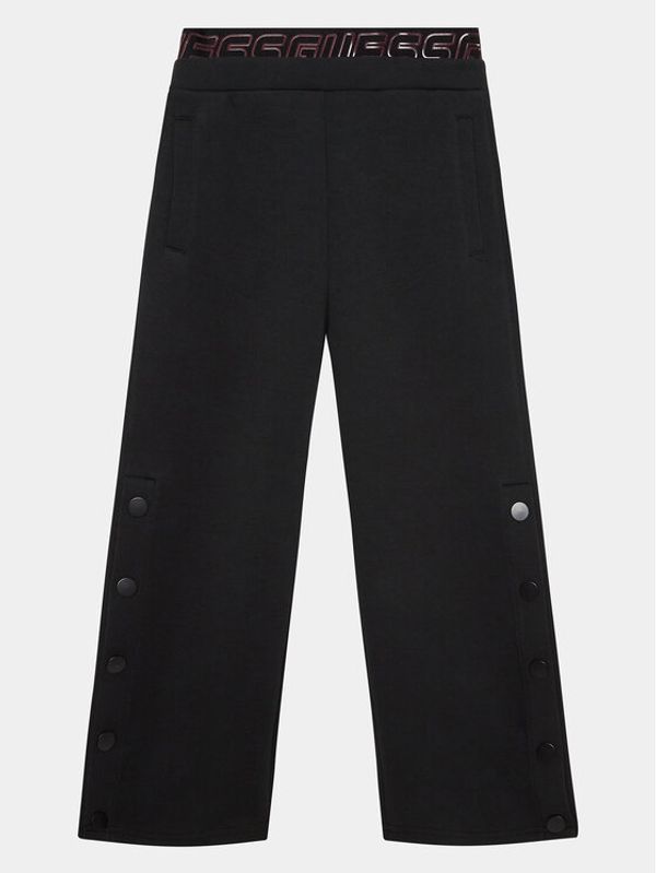 Guess Guess Долнище анцуг J3YQ18 FL03S Черен Regular Fit