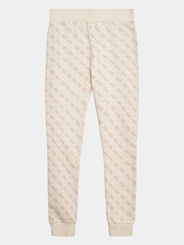 Guess Guess Долнище анцуг J3YQ19 KA6R3 Бял Regular Fit