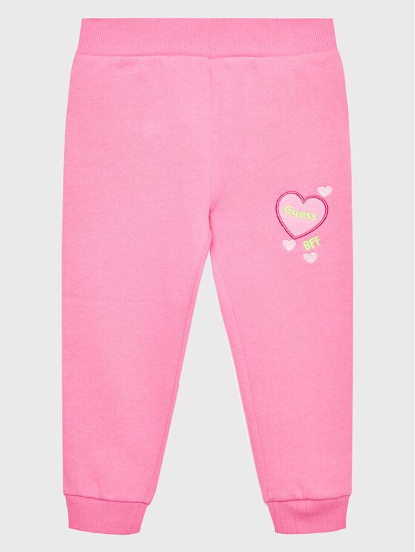 Guess Guess Долнище анцуг K2BQ16 KAX70 Розов Regular Fit