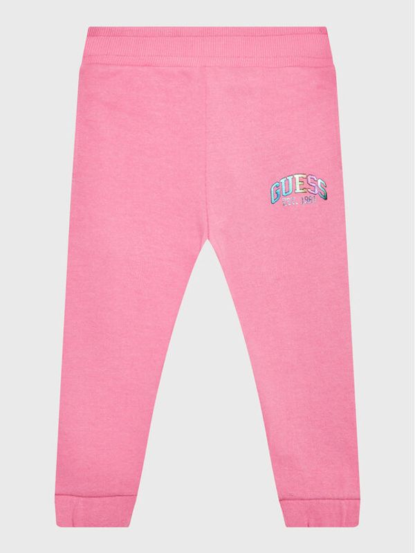 Guess Guess Долнище анцуг K3RQ11 KA6R0 Розов Regular Fit