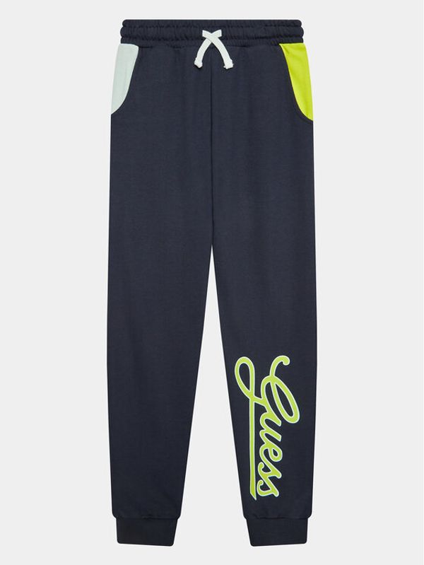 Guess Guess Долнище анцуг L3YQ34 KA6R3 Тъмносин Relaxed Fit