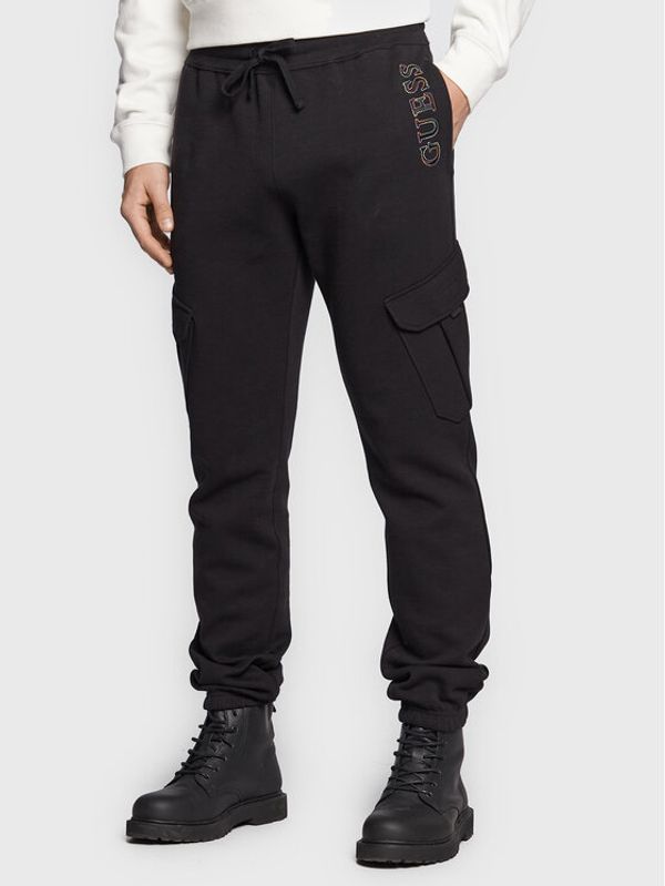 Guess Guess Долнище анцуг M3RB16 KBDE2 Черен Regular Fit