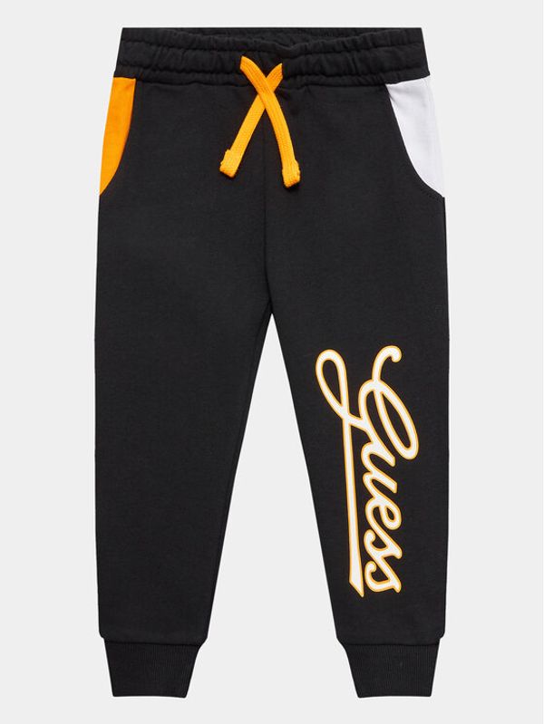 Guess Guess Долнище анцуг N3YQ16 KA6R3 Черен Regular Fit