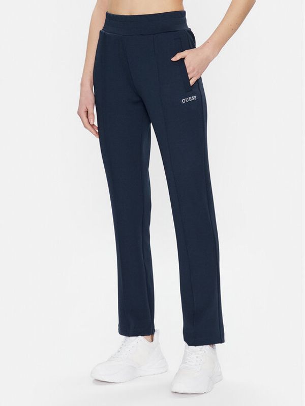 Guess Guess Долнище анцуг Signature V3GB00 KBO62 Тъмносин Regular Fit