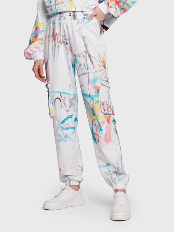 Guess Guess Долнище анцуг Street Art W3RQ28 K9R31 Цветен Slim Fit