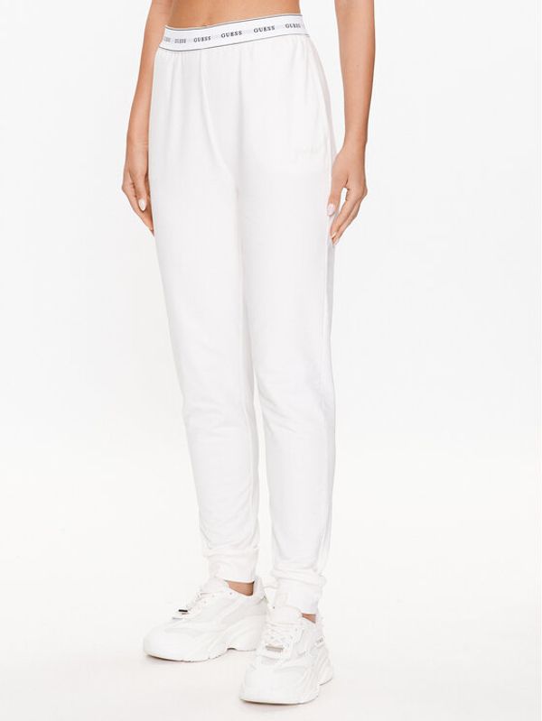 Guess Guess Долнище на пижама O3YB00 KBS91 Бял Regular Fit
