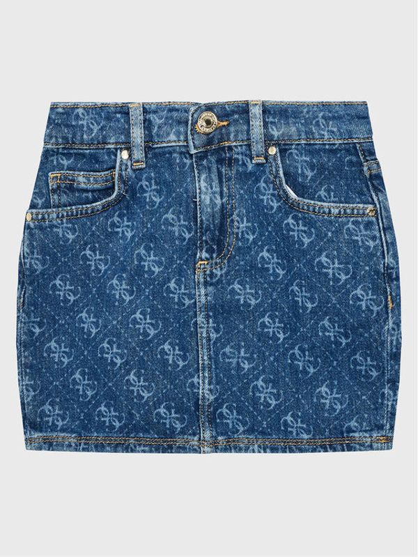 Guess Guess Дънкова пола J3GD27 D4WF0 Син Regular Fit