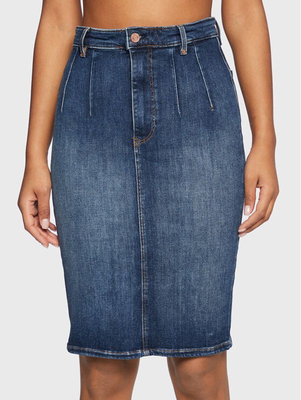 Guess Guess Дънкова пола W3RD06 D4Q02 Тъмносин Slim Fit