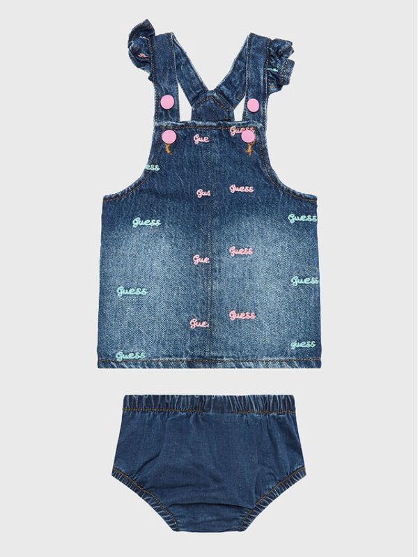 Guess Guess Дънкова рокля A3RK02 D4YA0 Син Regular Fit