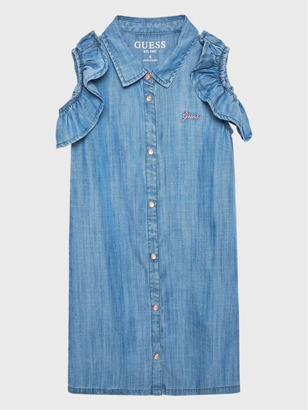 Guess Guess Дънкова рокля K3GK18 D3X30 Син Regular Fit