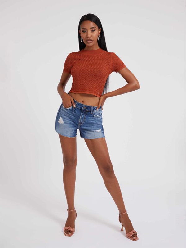 Guess Guess Дънкови шорти Hola W3GD20 D4ZN1 Тъмносин Regular Fit