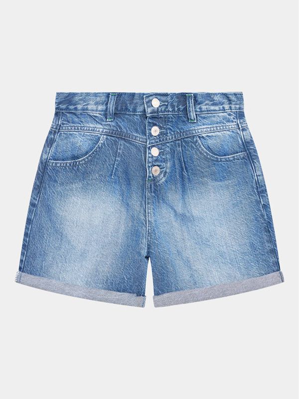 Guess Guess Дънкови шорти J3GD16 D4MU2 Син Relaxed Fit