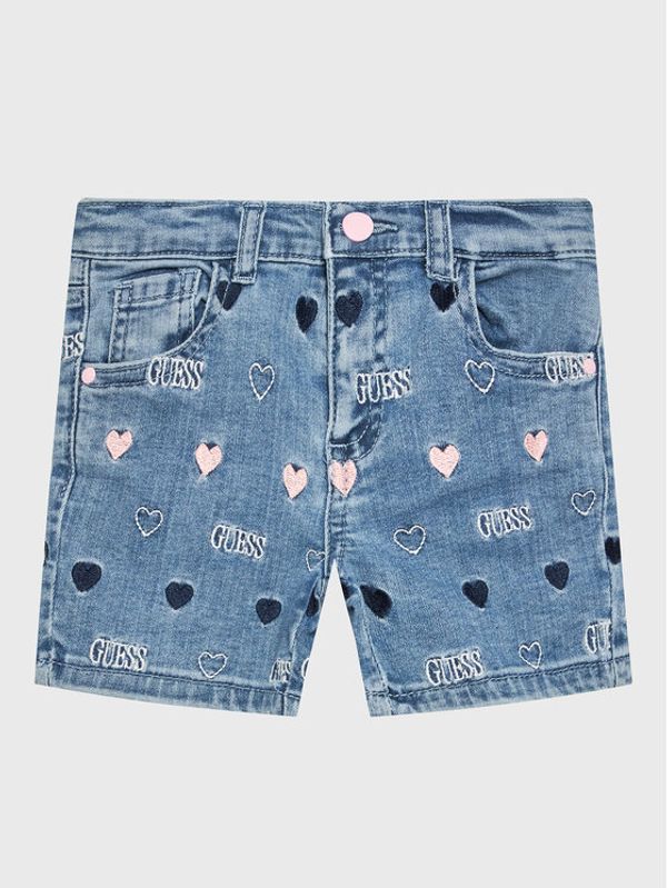 Guess Guess Дънкови шорти K3RD09 D4CA0 Син Regular Fit