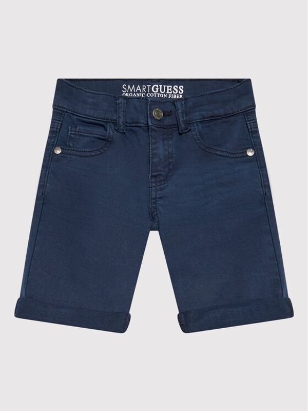 Guess Guess Дънкови шорти N1RD03 WE620 Тъмносин Regular Fit