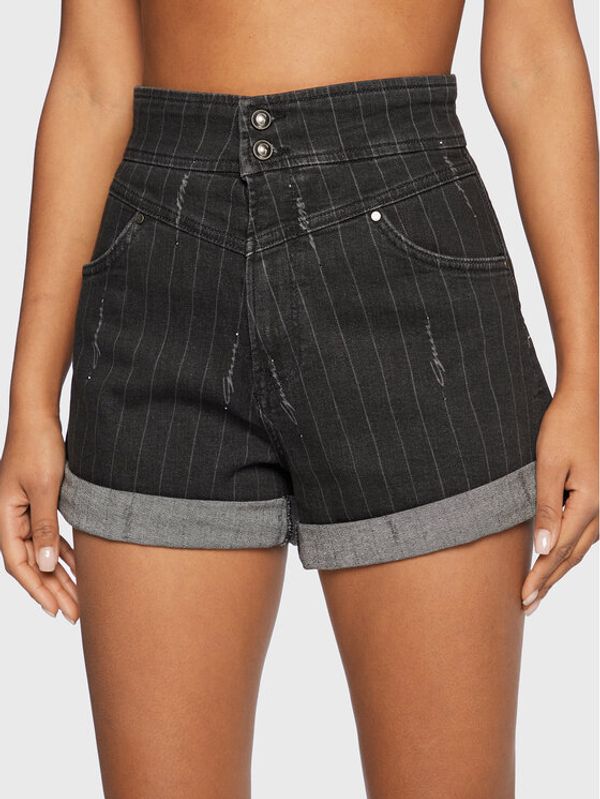 Guess Guess Дънкови шорти W3RD16 D4WL1 Черен Regular Fit