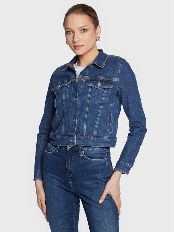 Guess Guess Дънково яке Delya W3RN01 D4WF1 Тъмносин Regular Fit