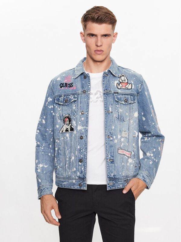 Guess Guess Дънково яке M3YXN6 D4YO1 Кафяв Regular Fit