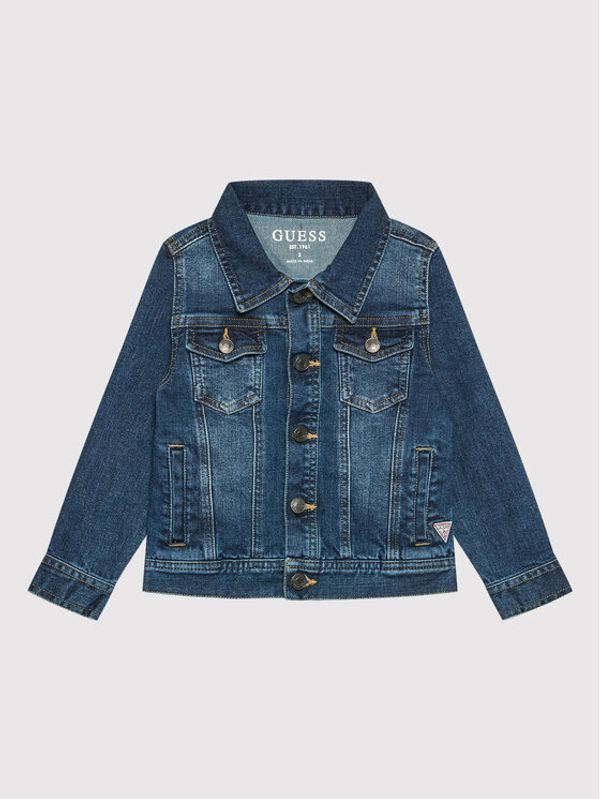 Guess Guess Дънково яке N0BL08 D4H60 Тъмносин Regular Fit