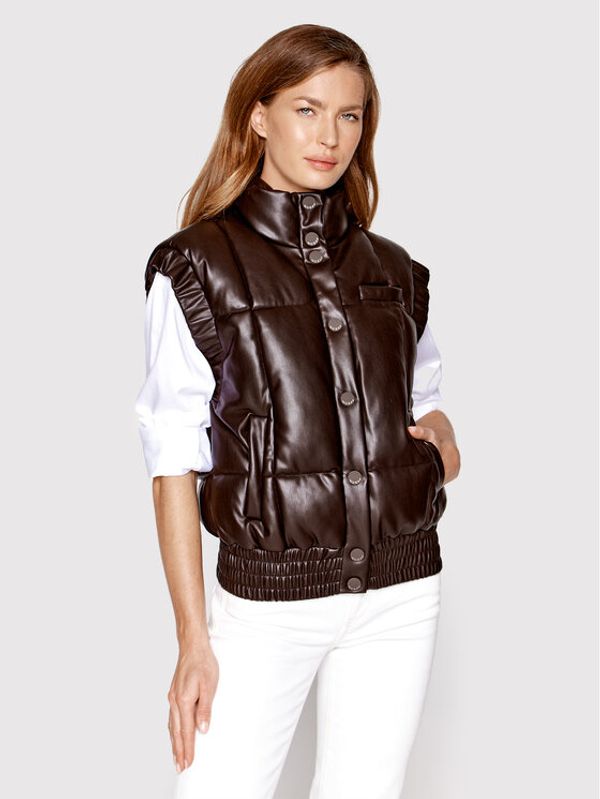 Guess Guess Елек Anne W2YN12 WE480 Кафяв Regular Fit