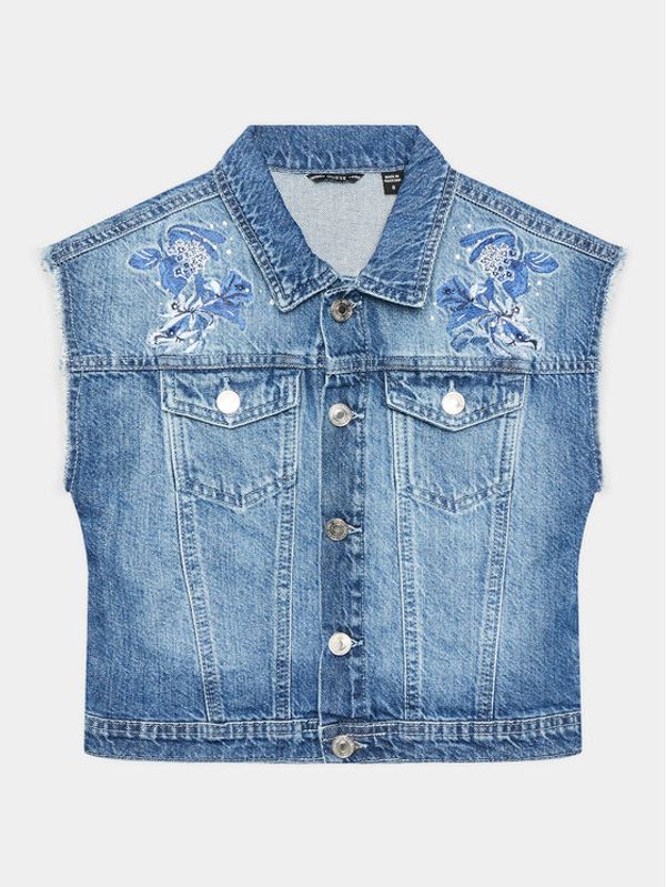 Guess Guess Елек J3GN01 D45E0 Син Regular Fit