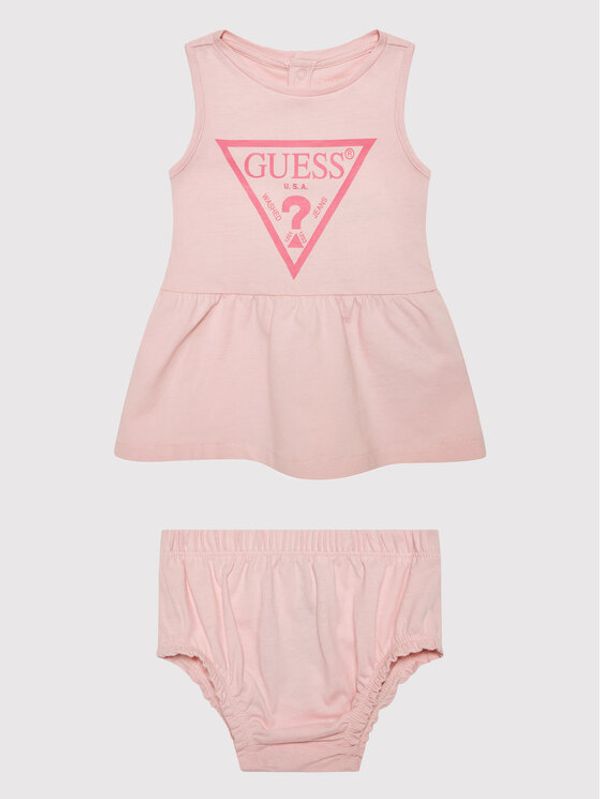Guess Guess Ежедневна рокля A01K15 KAUD0 Розов Regular Fit