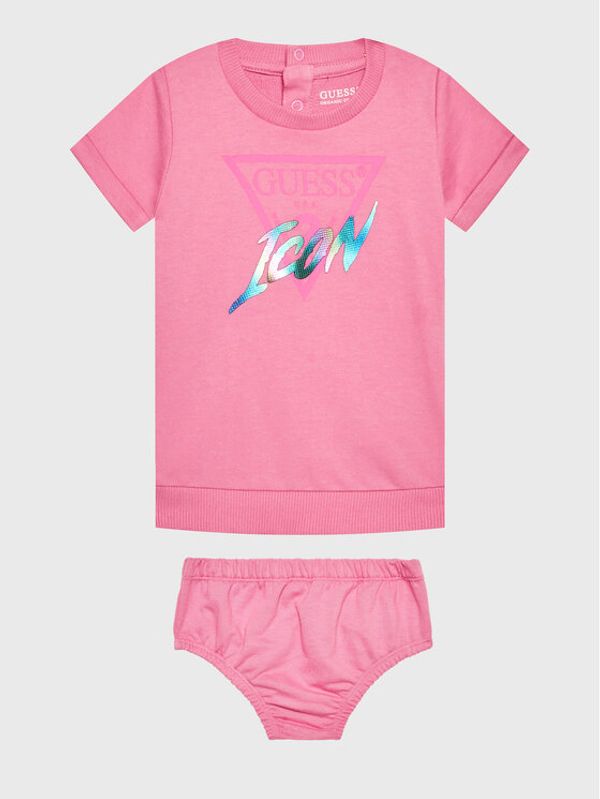 Guess Guess Ежедневна рокля A3RK01 KB4O0 Розов Regular Fit