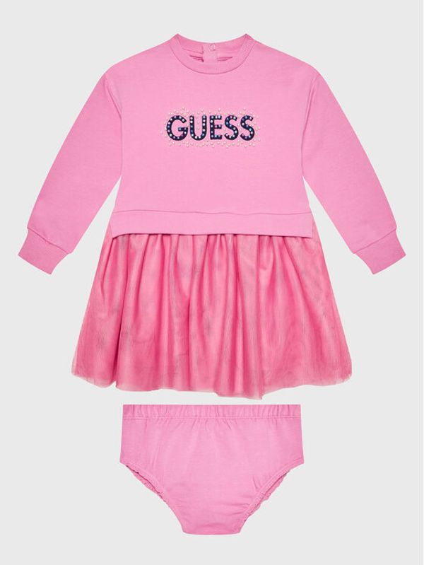 Guess Guess Ежедневна рокля A3RK08 KA6V0 Розов Regular Fit