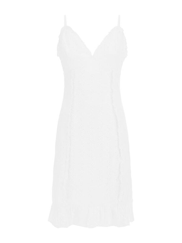 Guess Guess Ежедневна рокля Amal W3GK23 KALQ0 Бял Slim Fit