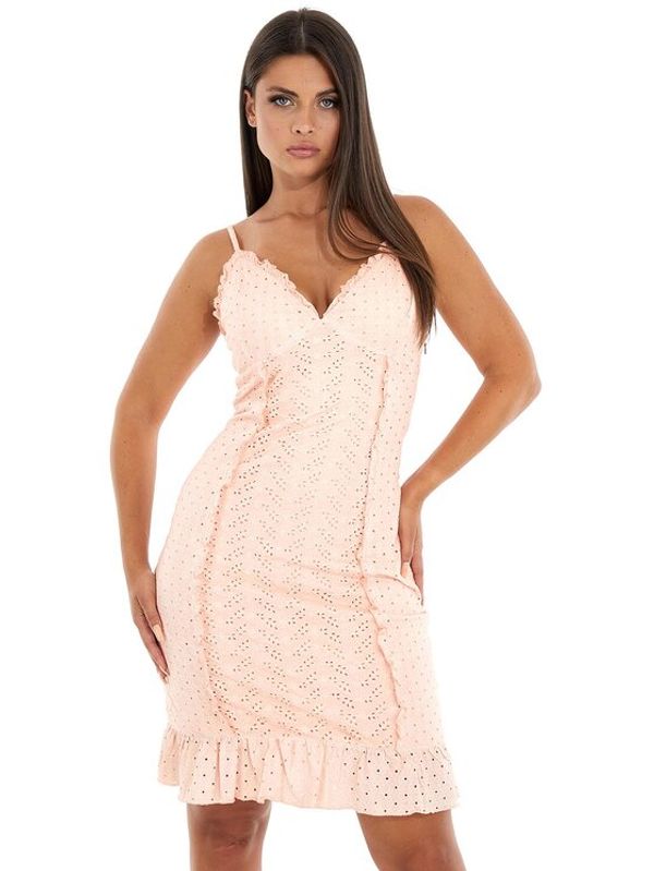 Guess Guess Ежедневна рокля Amal W3GK23 KALQ0 Розов Slim Fit