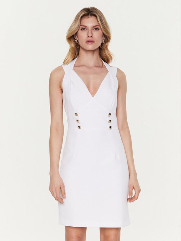 Guess Guess Ежедневна рокля Amanda W3GK52 WB4H2 Бял Slim Fit