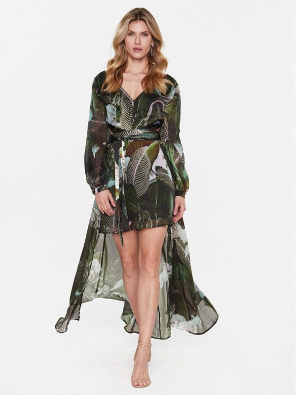 Guess Guess Ежедневна рокля Farrah W3GK81 WCWF2 Зелен Regular Fit