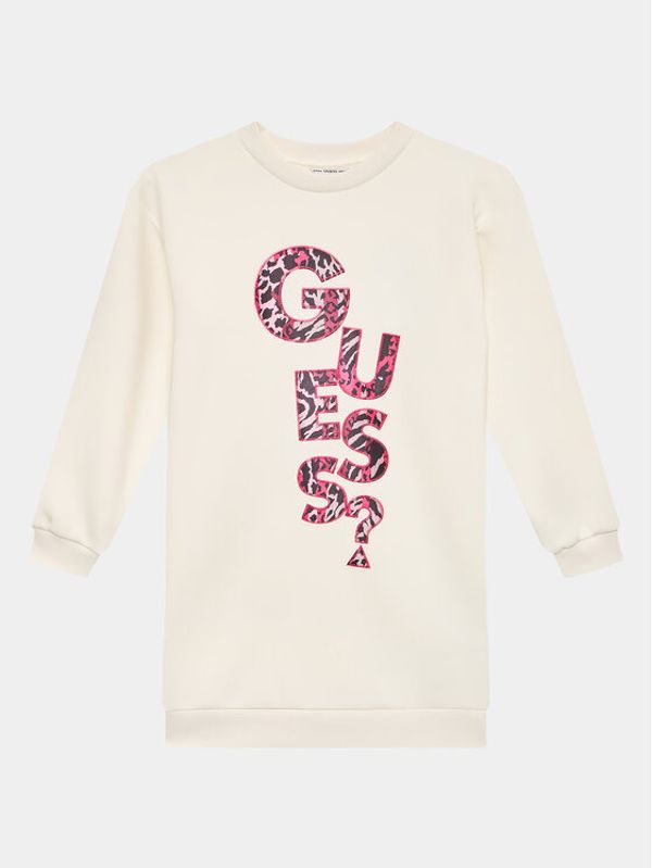 Guess Guess Ежедневна рокля J3BK01 KAZQ2 Екрю Regular Fit