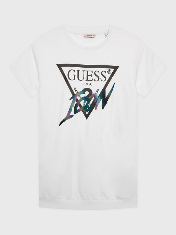 Guess Guess Ежедневна рокля J3RK01 KB4O0 Бял Regular Fit